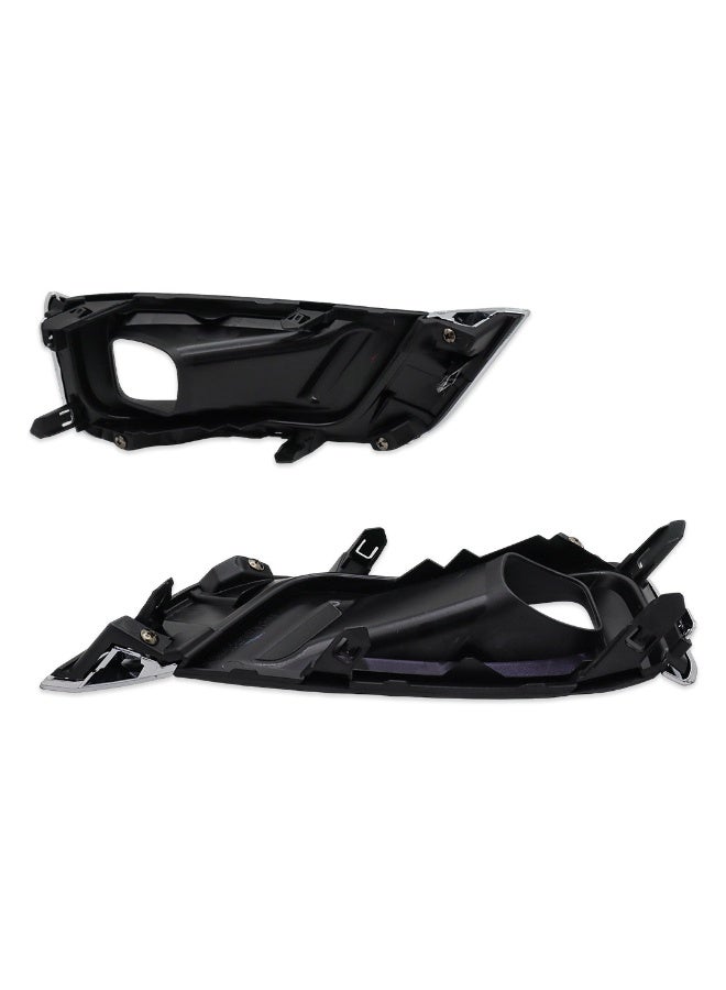 DLAA Pack of 2 Front TY2098L LED Fog Lamp with Black Frame & Chrome Rim, Brackets, Wires & Switch Suitable for Land Cruiser VXR 2022-ON | 1 Year International Warranty - Image 3